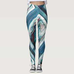Cubist Art Deco Bly Dancer Leggings