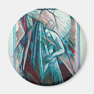 Cubist Art Deco Bly Dancer Magnet