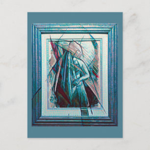 Cubist Art Deco Bly Dancer Postkarte