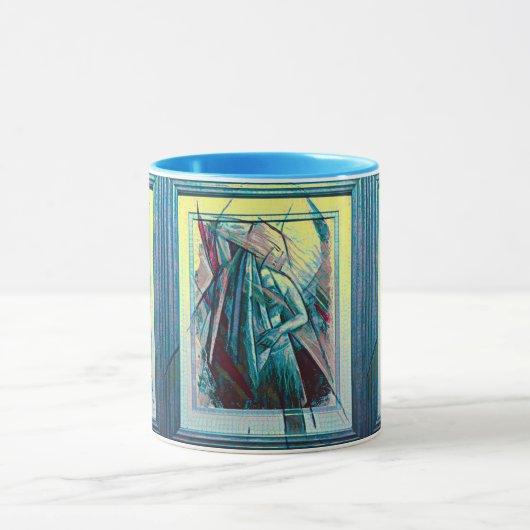 Cubist Art Deco Bly Dancer Tasse (Zentrum)