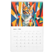 Cubist Cats – Art Calendar 2026 Kalender (Mär 2026)