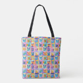 Cubist Cats Color Symphony Tasche (Rückseite)