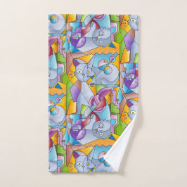 Cubist Cats - The Mininos Badhandtuch Set