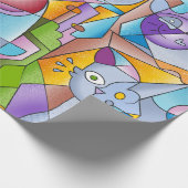 Cubist Cats - The Mininos Geschenkpapier (Ecke)