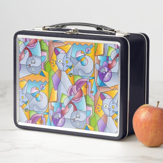 Cubist Cats - The Mininos Metall Brotdose (Beispiel)