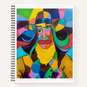 Cubist Cowgirl Sketchbook Notizblock