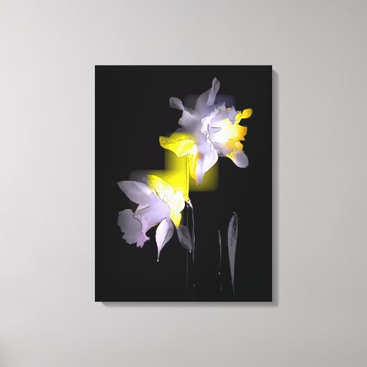 Cubist Daffodils Leinwanddruck (Vorderseite)