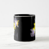 Cubist Daffodils Zweifarbige Tasse (Mittel)