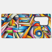 Cubist Dreams Picasso Inspiriert Samsung Galaxy Hülle (Rückseite (Horizontal))