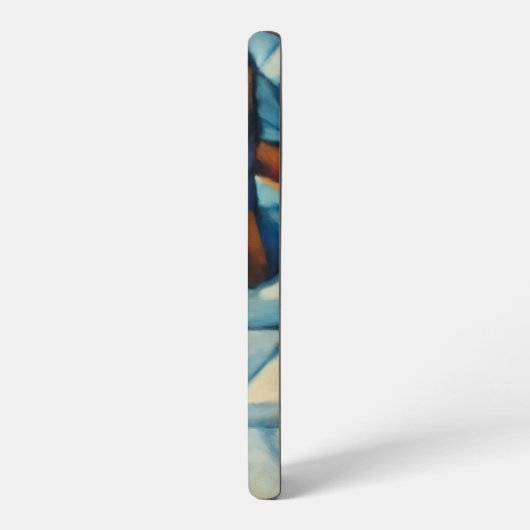 Cubist Expressionist Winter Village Case - Samsung Galaxy Hülle (Linke Seite)