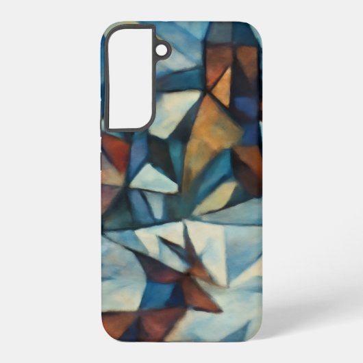 Cubist Expressionist Winterdorf Case - Samsung Galaxy Hülle (Rückseite)