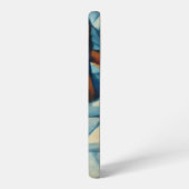 Cubist Expressionist Winterdorf Case - Samsung Galaxy Hülle (Linke Seite)