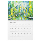 Cubist Harbor Cities – Art Calendar 2026 Kalender (Mär 2026)