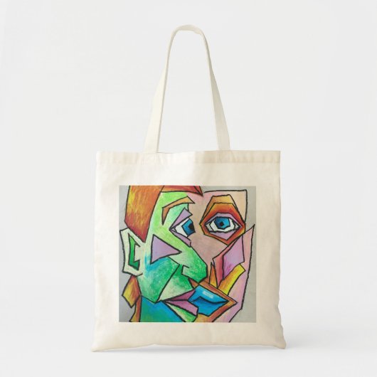 Cubist Head-Tasche Tragetasche (Vorne)