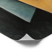 Cubist Portrait Art Print Picasso Braque Inspirier Poster (Ecke)