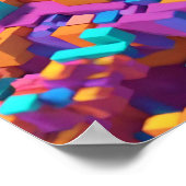 Cubist Spectrum 3D Poster (Ecke)