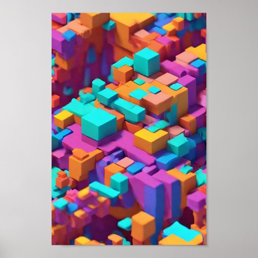 Cubist Spectrum 3D Poster (Vorne)