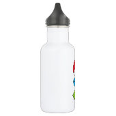 Cubist Stickman Trinkflasche (Links)