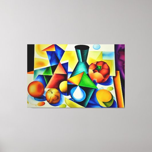 Cubist Still Life Canvas Print Leinwanddruck (Vorderseite)