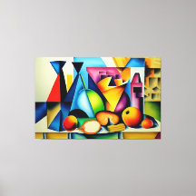 Cubist Still Life Canvas Print