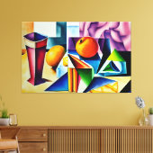 Cubist Still Life Canvas Print Leinwanddruck (Insitu (Wohnzimmer))