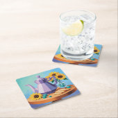 Cubist Teapot Blue Untersetzer Set (Vor Ort)