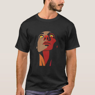 Cubistischer Mann Illustration T-Shirt