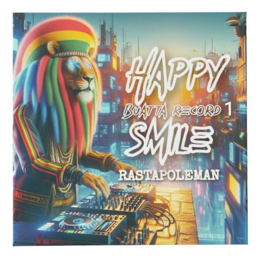 Cubo Rasta BUATTA RECORD Würfel (Vorderseite)