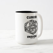 Cuboid Inside (Rhombicuboctahedron) Zweifarbige Tasse (VorderseiteRechts)