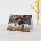 Cubs erste Weihnachtsfeier Karte (Gelbe Blume)