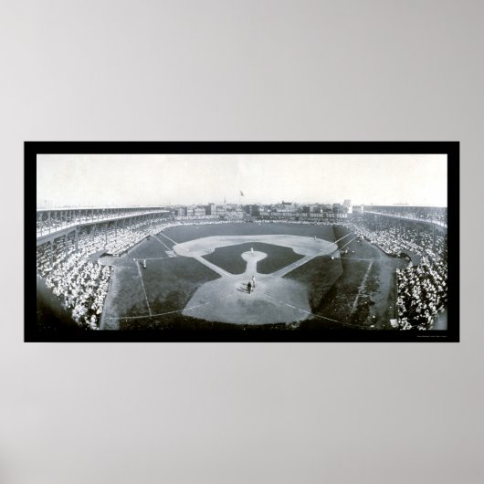 Cubs Giants Baseball Foto 1908 Poster (Vorne)