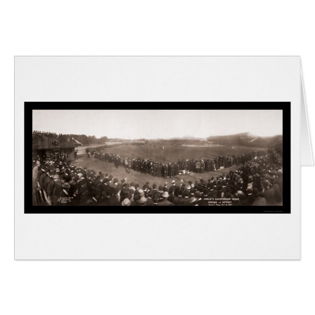 Cubs Vs Tigers Baseball Foto 1907 (Vorderseite (Horizontal))