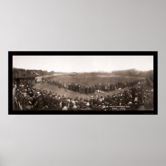 Cubs Vs Tigers Baseball Foto 1907 Poster (Vorne)