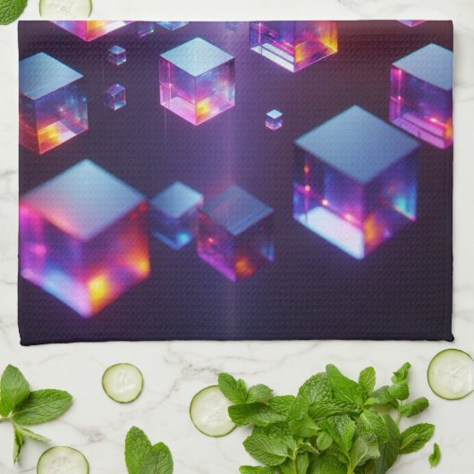 Cubus  geschirrtuch (Gefaltet)