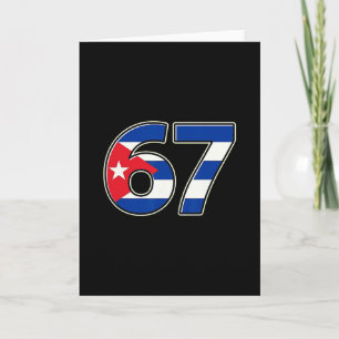 Cuby Flag Nummer 67 Geburtsjahr  Karte