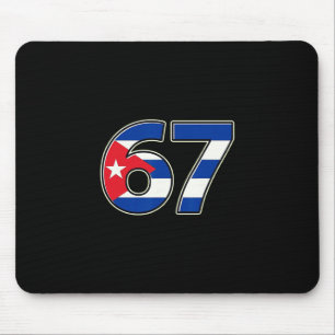Cuby Flagge Nummer 67 Geburtsjahr Mousepad
