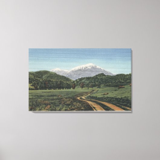 Cuchara, Colorado - Aussicht auf die spanischen Gi Leinwanddruck (Vorderseite)