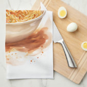 Cucina Italiana: Künstlerisch italienisch Geschirrtuch (Viertel Falte)