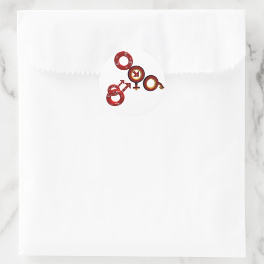 Cuckold Aufkleber (Tasche)