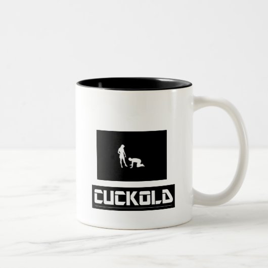 Cuckold Zweifarbige Tasse (Rechts)