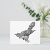 Cuckoo Bird Art Postkarte (Stehend Vorderseite)