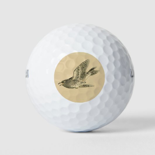 Cuckoo (japanische Kunst) (von Kono Bairei) Golfball (Vorderseite)