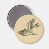 Cuckoo (japanische Kunst) (von Kono Bairei) Magnet (Vorderseite/Rückseite)
