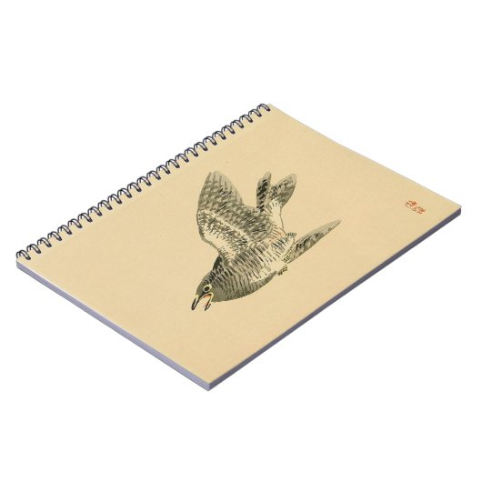 Cuckoo (japanische Kunst) (von Kono Bairei) Notizblock (Linke Seite)