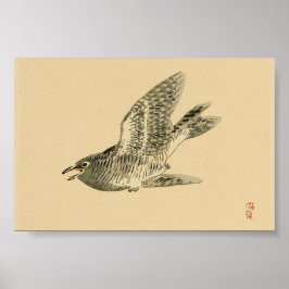 Cuckoo (japanische Kunst) (von Kono Bairei) Poster