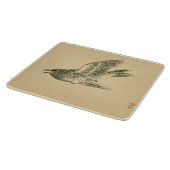 Cuckoo (japanische Kunst) (von Kono Bairei) Schneidebrett (Ecke)