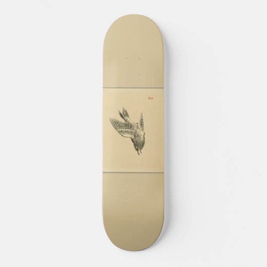 Cuckoo (japanische Kunst) (von Kono Bairei) Skateboard (Vorderseite)