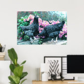 Cuckoo Marans Hens Poster (Heimbüro)