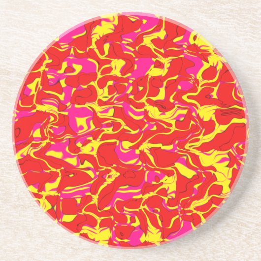 Cuckoo Marble Abstrakt Getränkeuntersetzer (Vorne)