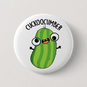 Cuckoocumber Funny Veggie Cucumber Pub Button